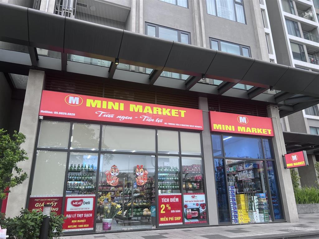 Bán căn shop chân đế mặt sảnh thuộc masteri homes vinhomes smart city tây mỗ