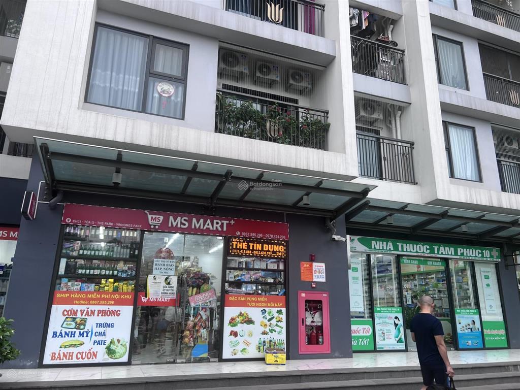 Bán căn shop chân đế mặt sảnh thuộc masteri homes vinhomes smart city tây mỗ