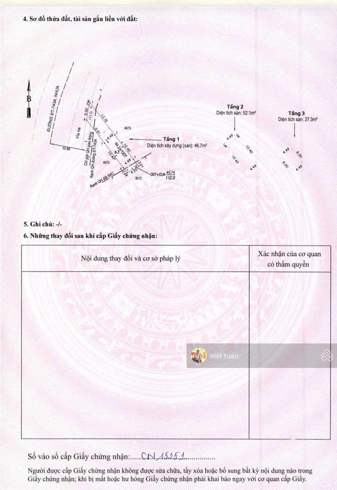 Bán nhà phố mặt tiền tại 743, dĩ an, 6,9 tỷ, 112m2 siêu hot