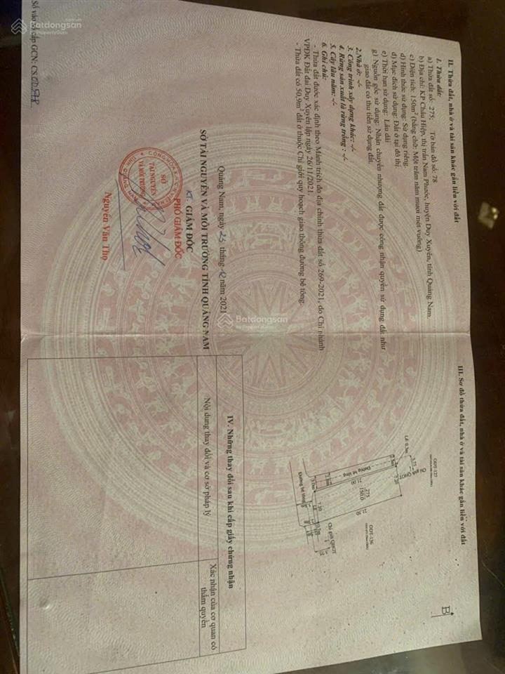 Bán đất tại thị trấn nam phước, 900 triệu, 150 m2, hàng hiếm tại uy tín