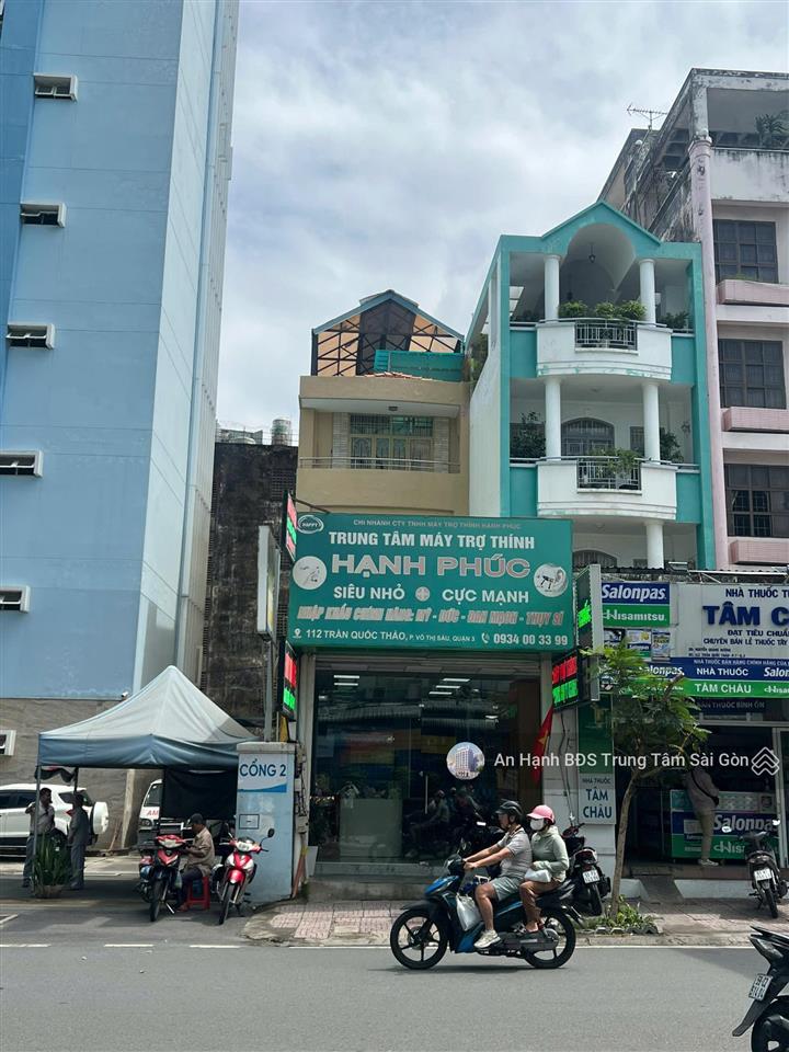 Siêu rẻ  mặt tiền trần quốc thảo, quận 3. dt 5.7 x 27( 150m2) 4 tầng đang cho thuê giá chỉ 45 tỷ
