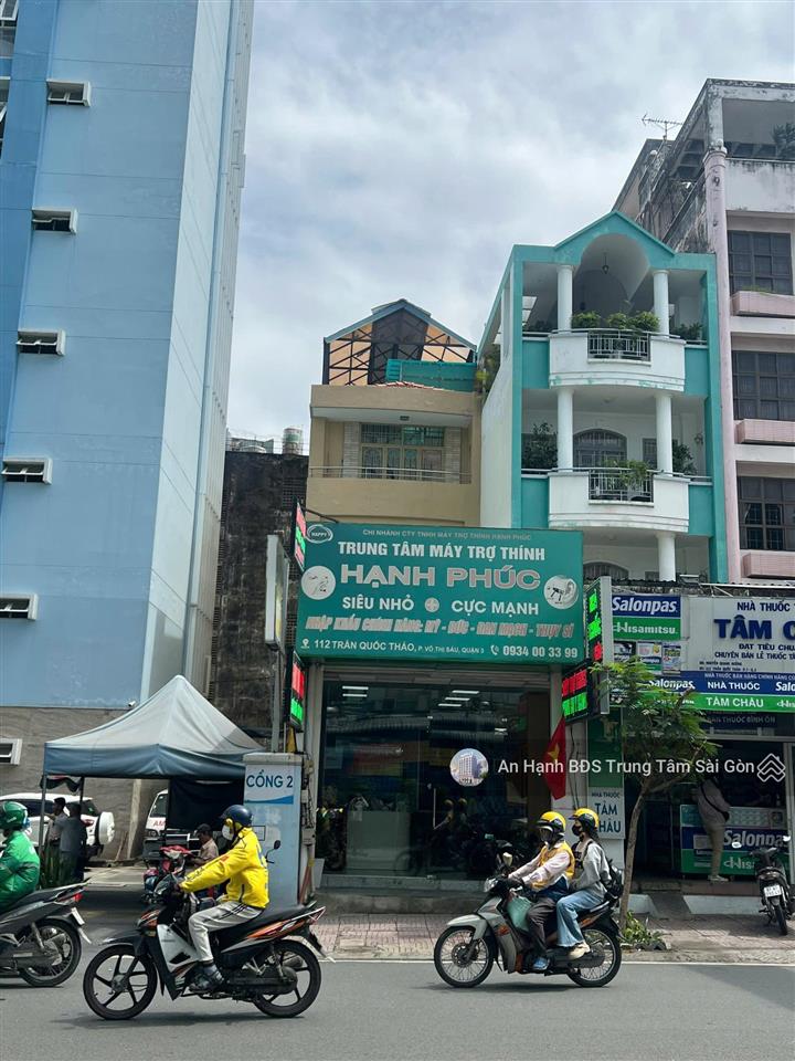 Siêu rẻ  mặt tiền trần quốc thảo, quận 3. dt 5.7 x 27( 150m2) 4 tầng đang cho thuê giá chỉ 45 tỷ
