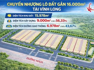 Chuyển nhượng gần 16.000m2 đất chuyển đổi lên được skc tại dt908 vĩnh long