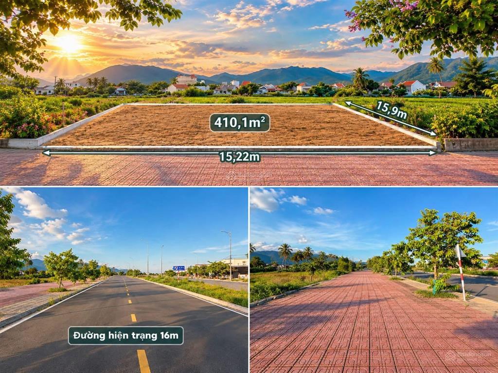Đất full thổ trục chính tđc vạn phú, kkt vân phong, giá 10tr/m, ngang 15.2m, view công viên