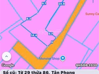 Bán đất phường tân phong gần nguyễn ái quốc dt 196m sổ riêng, thổ cư 100% chính chủ