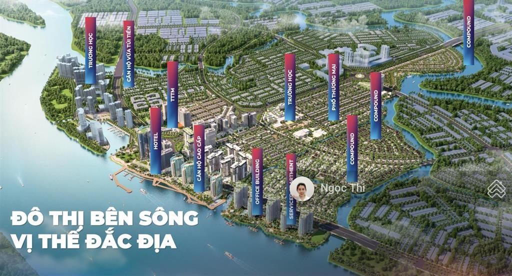 Biệt thự sông với giá 69tr/m2,kết nối hcm chỉ 15' khi cầu long hưng hình thành,bank hỗ trợ ls 0%