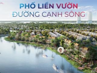 Biệt thự view kênh giá cực tốt, tt 30% đến nhận nhà, bank hỗ trợ lãi suất 0%, chiết khấu cao 9,5%