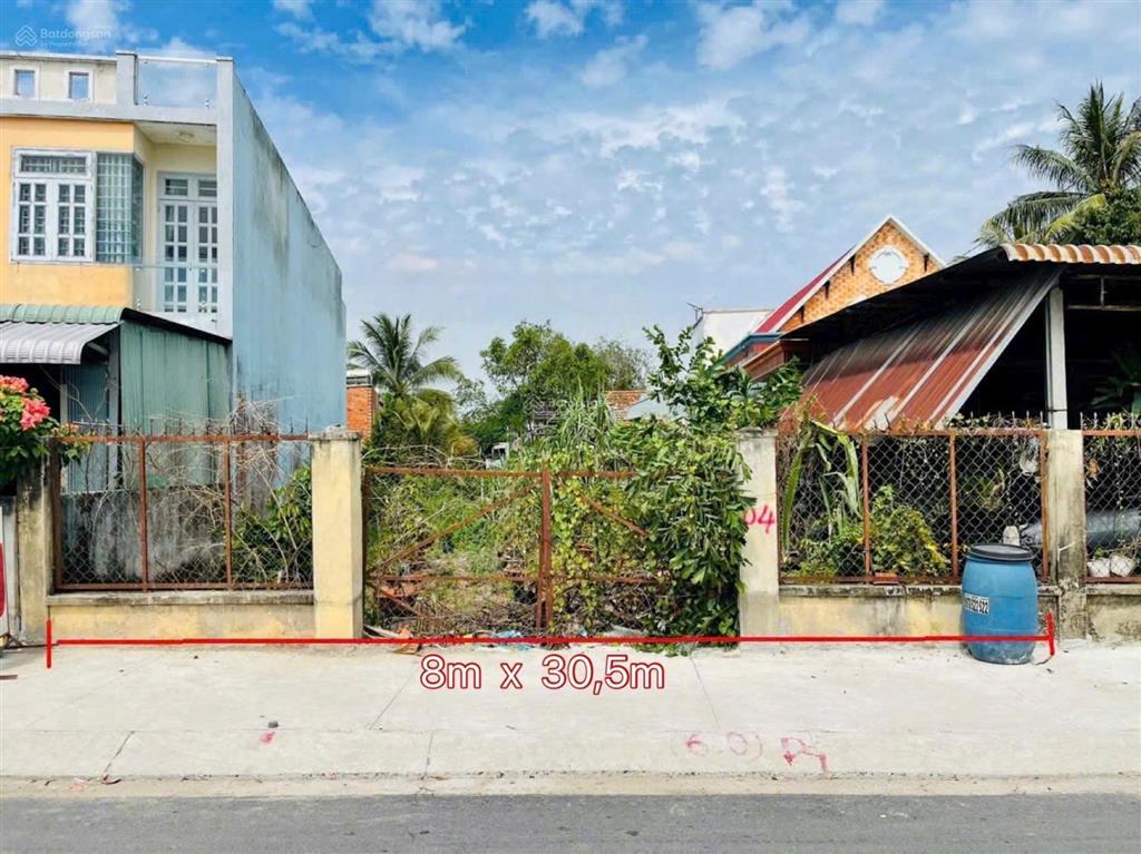 244m2(8x30m) đường suối lội, tân thông hội củ chi, sổ hồng riêng, đường 12m,  0867 817 ***