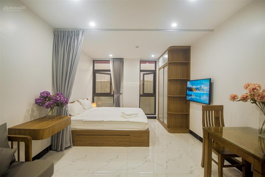 Cho thuê căn hộ 45m giá 9,6tr. phố hồ đắc di. đầy đủ nội thất cao cấp, có thang máy, hầm để xe.
