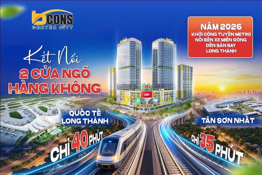 Căn 2pn bcons center city giá tốt, số phát tài