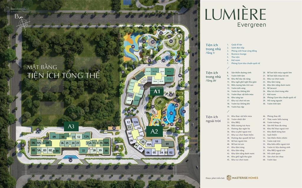 Cực vip, cực hiếm căn đập thông dt 153m2 tòa a1 lumiere evergreen  vinhomesmart city