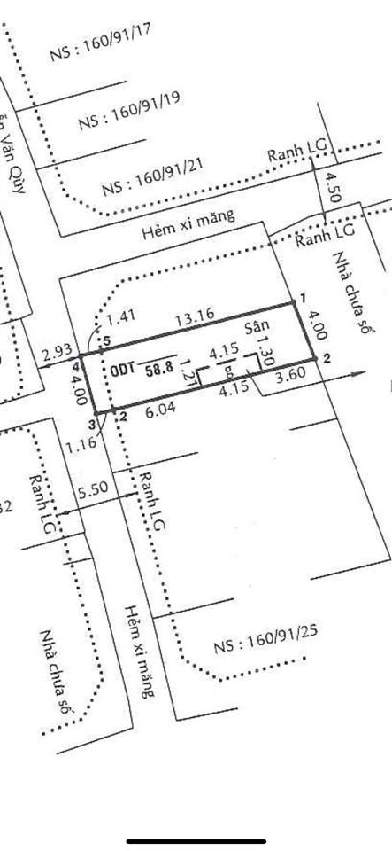 Hẻm 3,5m diện tích 4x15m giá 4,6 tỷ thương lượng