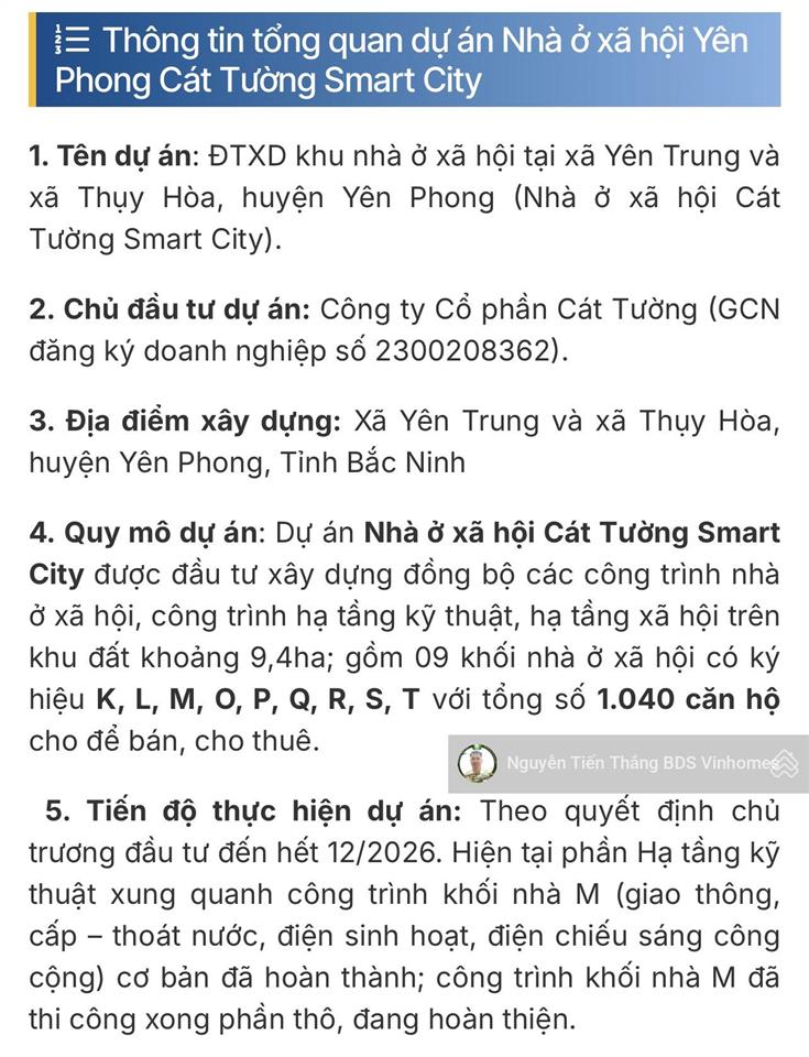 Bán hộ căn góc noxh 60m2 2pn 2wc tại xã thụy hòa, yên phong, bắc ninh, giá 16,5 triệu/m2
