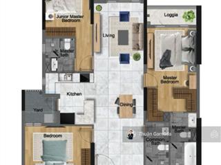 Chỉ 9.4tỷ  căn 3pn3wc 121m2 diamond centery, tầng trung cao, view rừng 16hecta