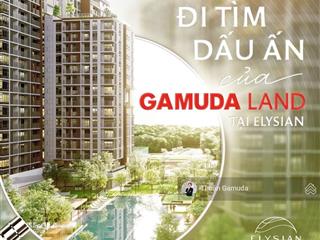 Thanh toán chỉ 5%  bán căn 2pn2wc 82m2  giá gốc hđmb 5.42tỷ  miễn 5năm pql  elysian gamuda land