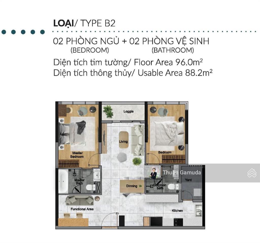 Giá 8.4tỷ trả dãn 3năm, căn 96m2 2pn+1 hướng đn, tầng trung, diamond centery celadon city