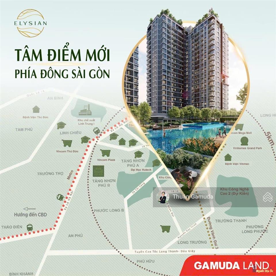 Elysian  mua giá gốc cđt không chênh căn 2pn2wc  82m2 giá 5,4 tỷ free 5năm pql, tầng đẹp view q.1