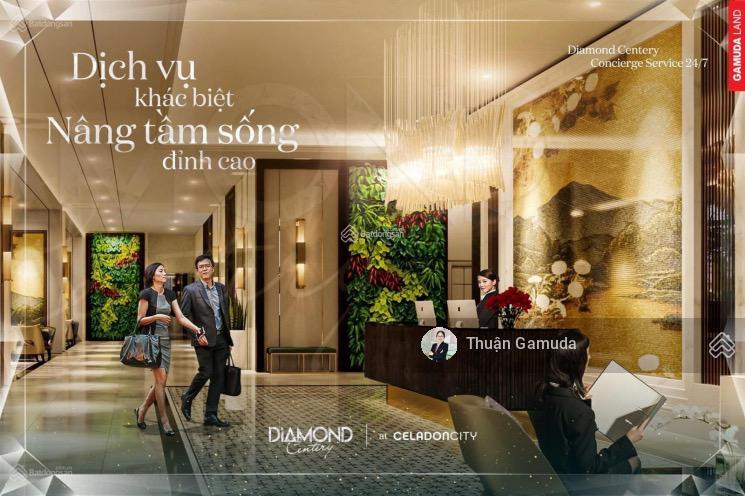 View trực diện hồ bơi  c4  căn 96m2 (2pn+, 2wc) giá 8,5tỷ  diamond centery