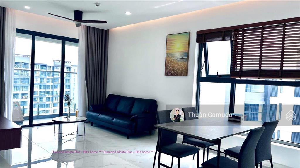 Cho thuê căn 2pn full nội thất, nhà mới giá 19tr/th  diamond celadon city