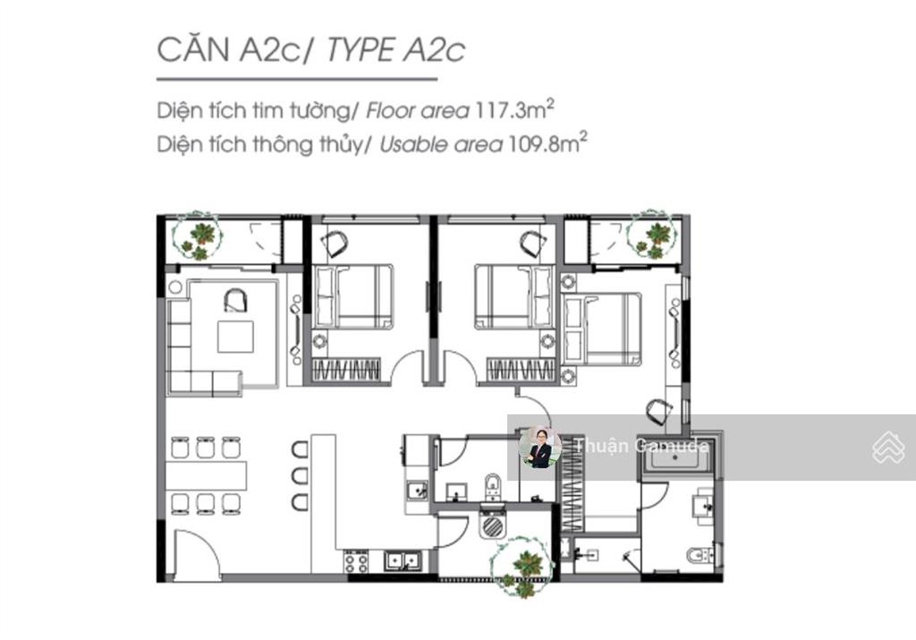 Giá tốt căn 3pn 117m2 giá 8.4tỷ  diamond alnata celadon city