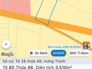 Bán 3.509 m2 đất tại đường d20 qua đường hưng bình
