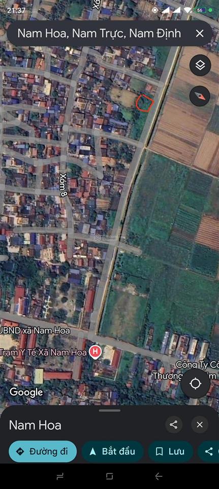 Bán đất nam hoa 160m2, đường ô tô, gần ubnd, trường cấp 1,2 giá chỉ 1.55 tỷ còn thương lượng