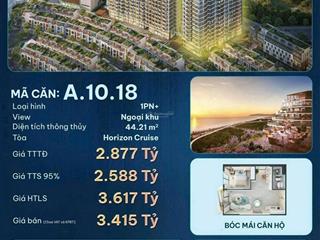 Căn hộ phú quốc view biển giá rẻ, có sổ đỏ lâu dài diện tích 48m2 giá bán 3tỷ4 giảm còn 2tỷ588