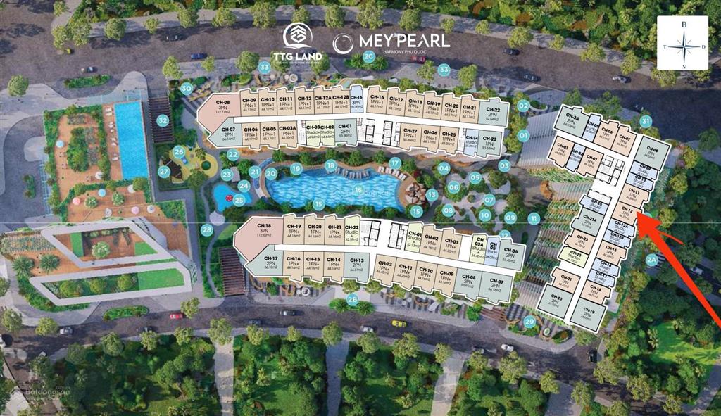 Căn hộ meypearl harmony phú quốc, 1,6 tỷ, 34m2, view biển, giá siêu hời