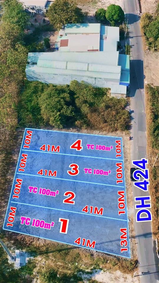 Bán đất mặt tiền dh 424 gần kcn vsip 2 vị trí đẹp tiềm năng tăng giá phù hợp đầu tư & xây trọ