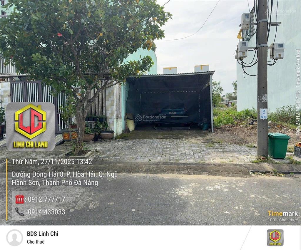 Bán lô đông hải 8 nhìn đối diện công viên dt 100m2 (5x20m) giá bán 5 tỷ150 ,  0914 433 ***