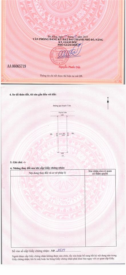 Bán lô fpt dt 144m2 (6 x 24m) giá bán đầu tư 7 tỷ có thương lượng.  0914 433 ***