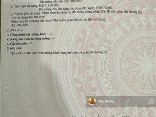 Mặt tiền nguyễn văn ký gần ngay khu tiến lộc  sát bên tuyến 25c (t1) sân bay  dt 405m2 tc 100m2