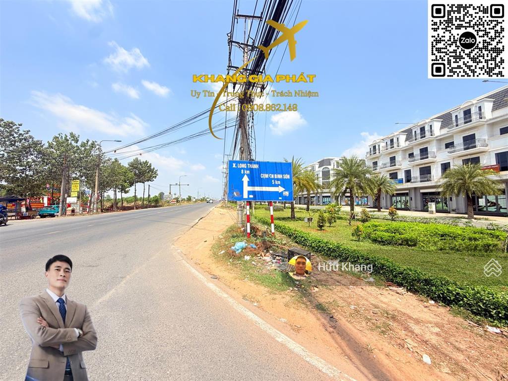 Thích hợp tách thửa nhỏ xã long thành góc hai mặt tiền dt 1981m2 tc 100m2 sát bên stc long thành