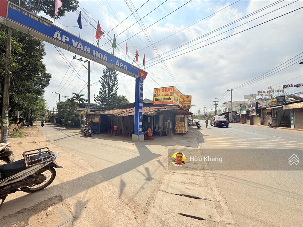 Xã long thành sát ngay stc dt 1285m2 tc 200m2  mặt tiền nhựa chính cách dt769 chỉ 80m  hàng hiếm