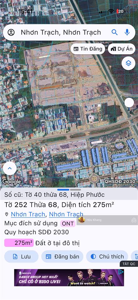 Bán nhà nghỉ ngay sát vách spring ville  gamuda nhơn trạch dt 275m2 thổ cư đang cho thuê 20tr/th