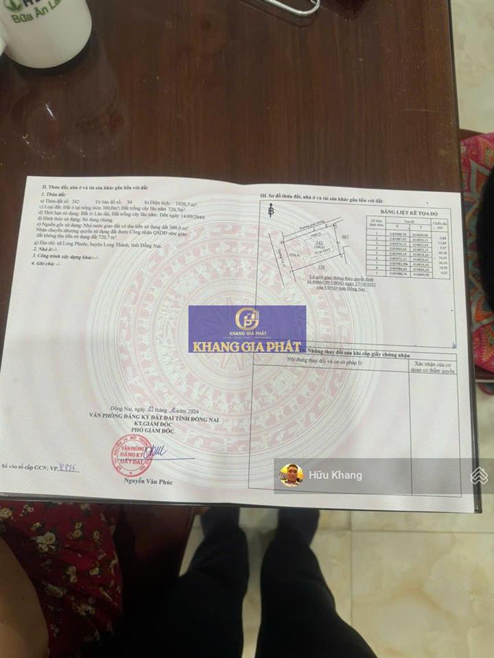 Bán gấp đất mặt tiền nguyễn văn ký (hl21), long phước, long thành  vị trí vàng kết nối sân bay