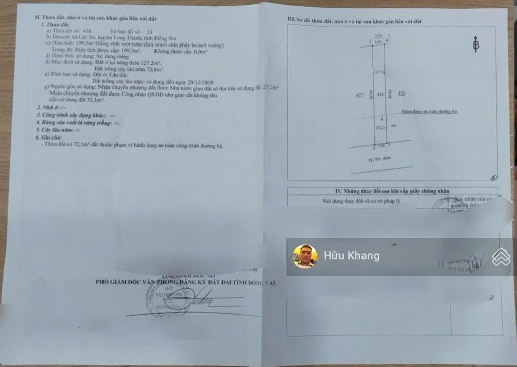 Mặt tiền đt769 đối diện d2d đang cho thuê 13tr/tháng dt 200.4m2 tc 127m2 giá ngộp bank 7,8 tỷ tl