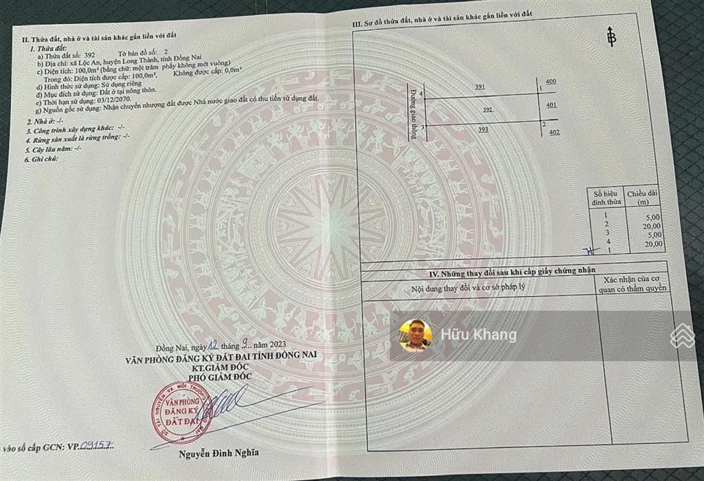 Stc xã long thành 200m2 ngang 10m giá tốt thích hợp làm căn hộ dịch vụ  xây dựng nhà  sổ sẵn