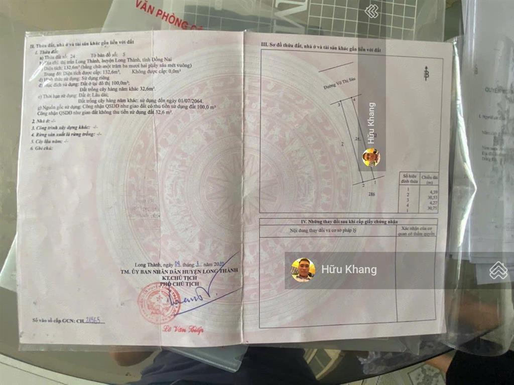 Bán nhà mt đường võ thị sáu  long thành  ngay bvdk long thành giá ngộp 7.8ty tl sổ hồng riêng