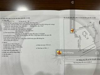 Long phước 4482m2 có 300m2 thổ cư  một xẹc ql51b  có sẵn nhà 5 tầng kiên cố    0908 862 ***