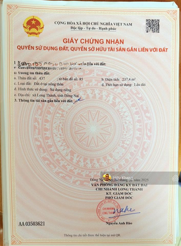 Lô góc trục chính d2d  phường long thành dt 237.4m² sổ sẵn ngang 10m kinh doanh thuận tiện