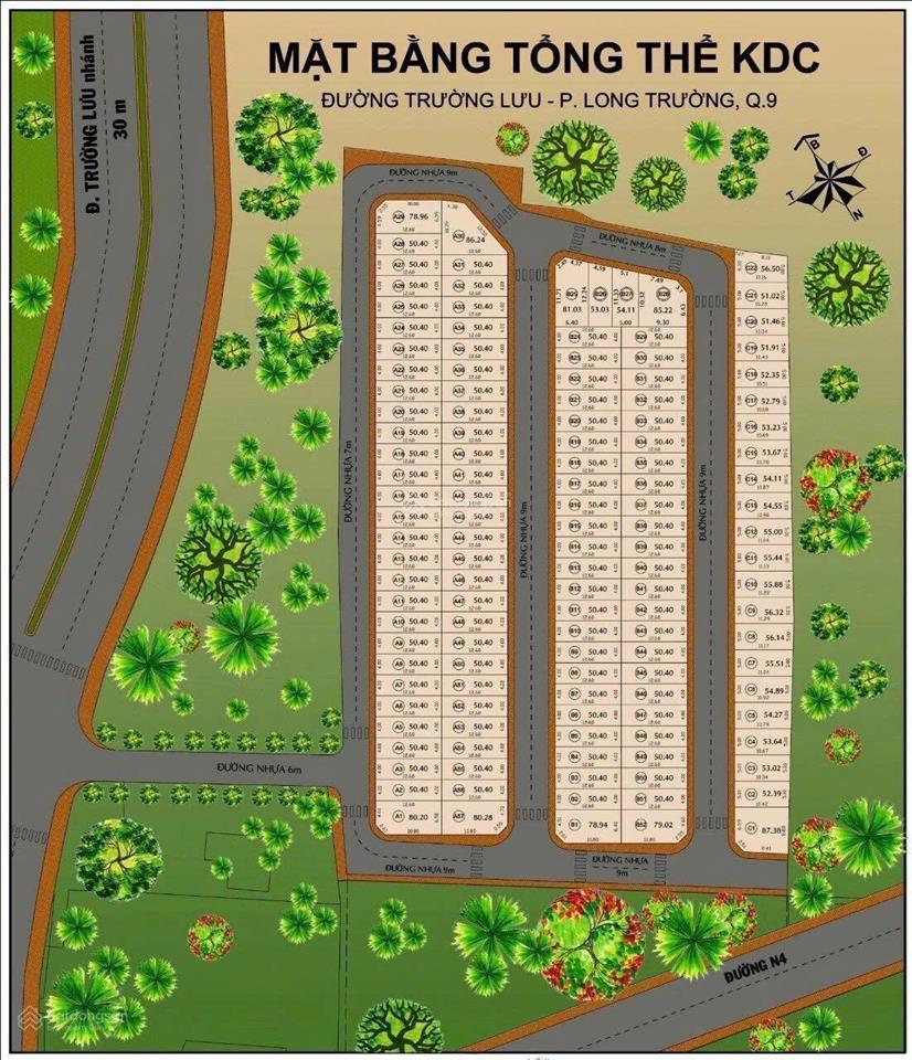 Cần bán lô đất sạch đẹp hẻm 47 trường lưu. sau lưng chợ long trường