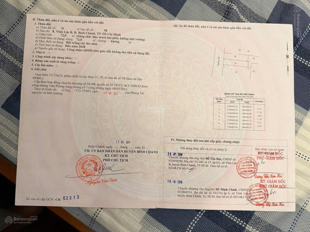 Vĩnh lộc b, huyện bình chánh, tp hồ chí minh