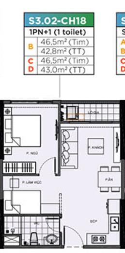 Cho thuê căn hộ s0302.1918 vinhomes smart city 0916 990 ***