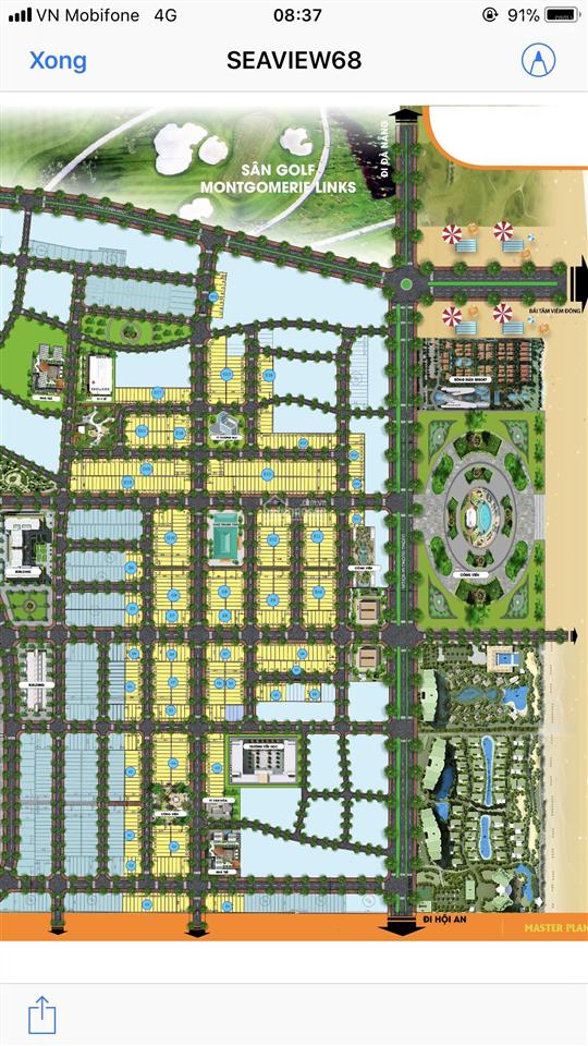 Tôi chính chủ cần bán lô góc g414 khu sea view sát biển, gần sông giá cực kì tốt