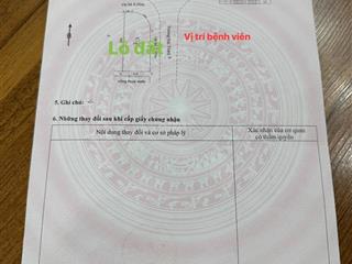 Chính chủ cần bán lô góc siêu đẹp đường vân đồn và nại thịnh 7, sát sông cạnh bệnh viện