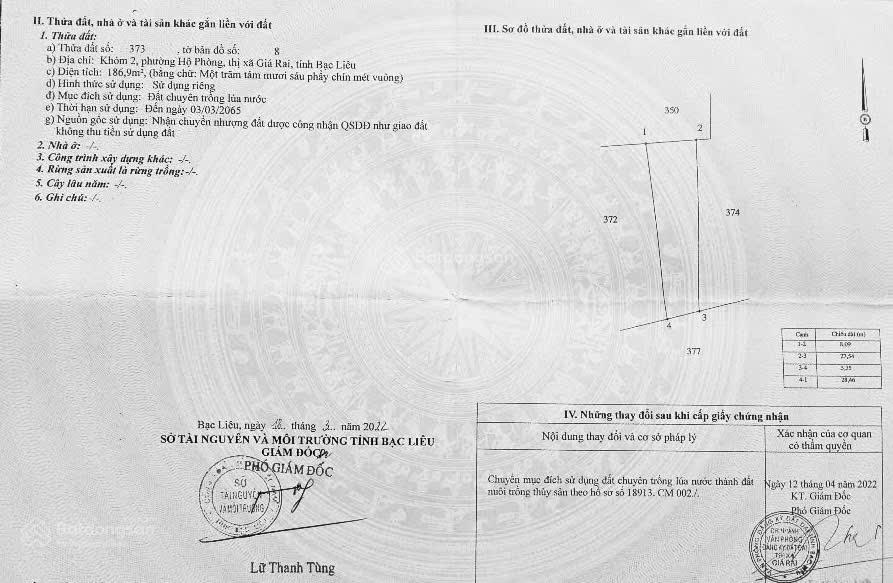 Cần tiền bán gấp lô đất ngay sát chợ hộ phòng, 400m2 giá chỉ 1,7 tỷ