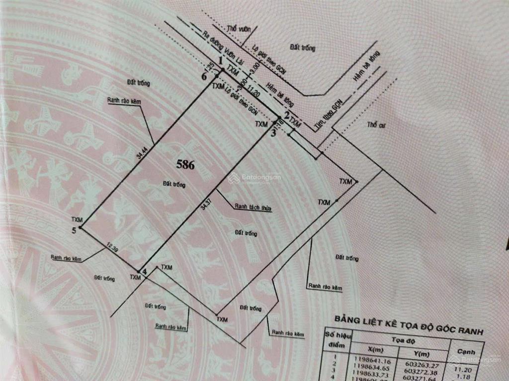 Giảm 1 tỷ đất đẹp 420m full thổ cư an phú đông, quận 12