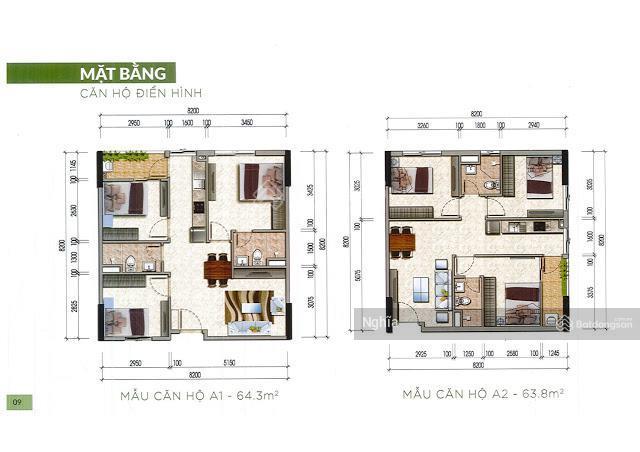 Bán căn hộ thương mại tầng 11 tại dự án ct3 kim chung diện tích 63,1m² ban công đông nam
