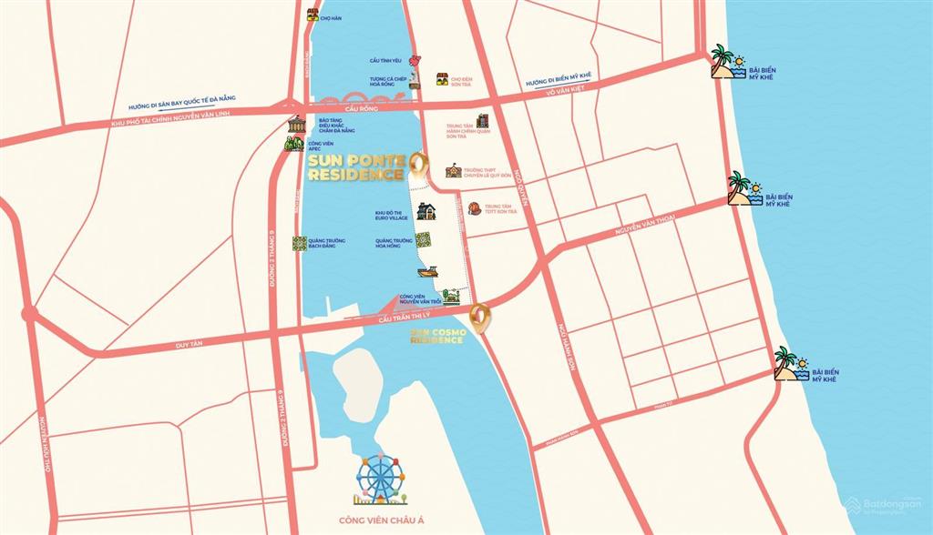 Căn góc 2pn 68m2 sun ponte giá chỉ 5,7 tỷ, nhận nhà luôn, sổ đỏ lâu dài